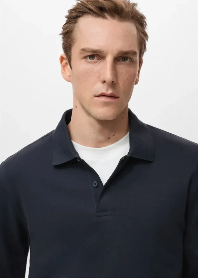 Regular-Fit-Strickpullover mit Polokragen Regular-Fit-Strickpullover mit Polokragen