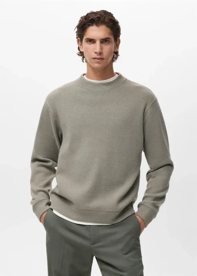 Regular-Fit-Stricksweatshirt