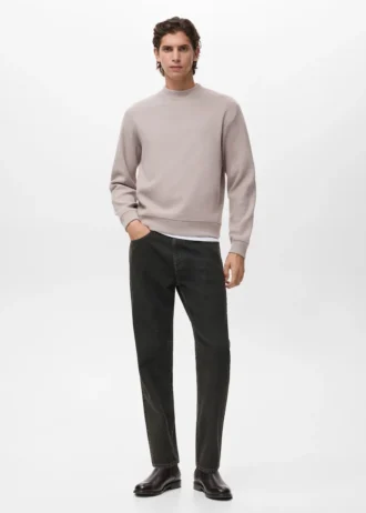 Regular-Fit-Stricksweatshirt