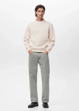 Regular-Fit-Stricksweatshirt