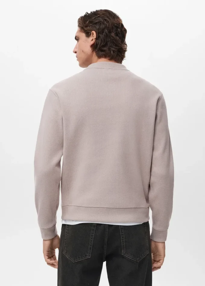 Regular-Fit-Stricksweatshirt