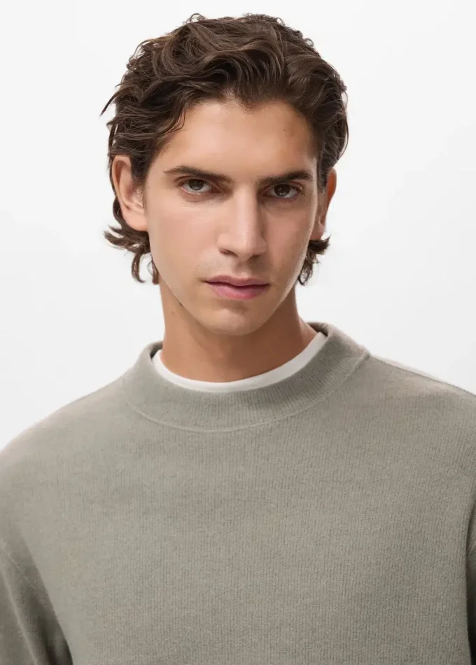 Regular-Fit-Stricksweatshirt