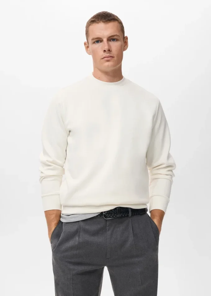 Regular-Fit-Sweatshirt aus Baumwolle Regular-Fit-Sweatshirt aus Baumwolle