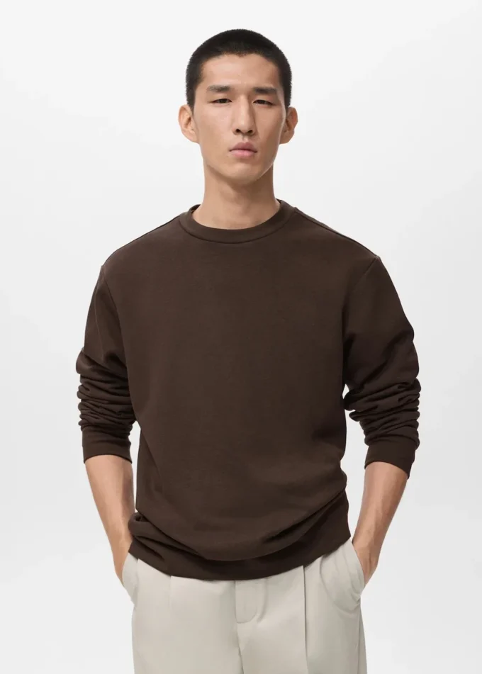 Regular-Fit-Sweatshirt aus Baumwolle Regular-Fit-Sweatshirt aus Baumwolle