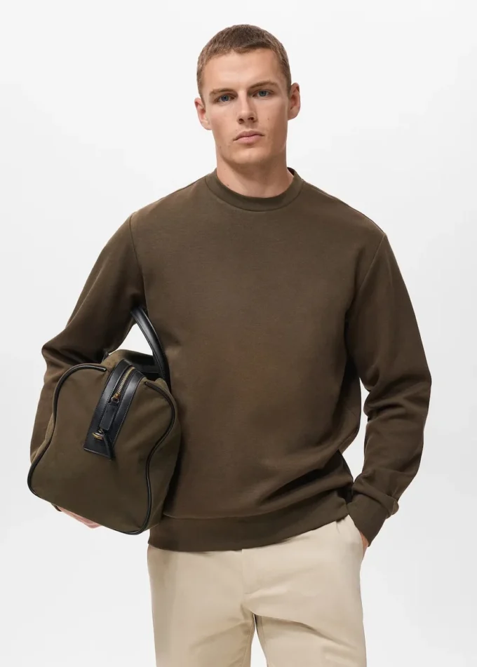 Regular-Fit-Sweatshirt aus Baumwolle Regular-Fit-Sweatshirt aus Baumwolle
