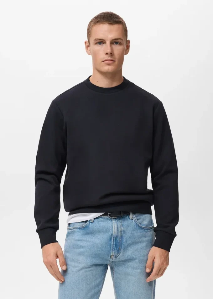 Regular-Fit-Sweatshirt aus Baumwolle Regular-Fit-Sweatshirt aus Baumwolle