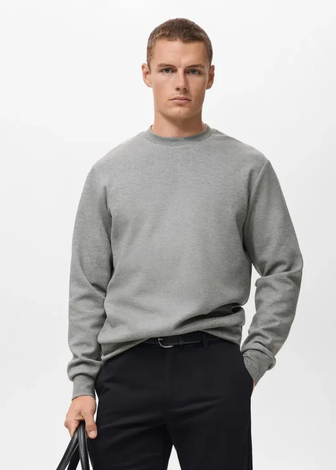Regular-Fit-Sweatshirt aus Baumwolle Regular-Fit-Sweatshirt aus Baumwolle