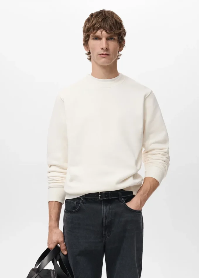 Regular-Fit-Sweatshirt aus Baumwolle