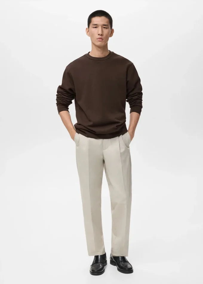 Regular-Fit-Sweatshirt aus Baumwolle Regular-Fit-Sweatshirt aus Baumwolle