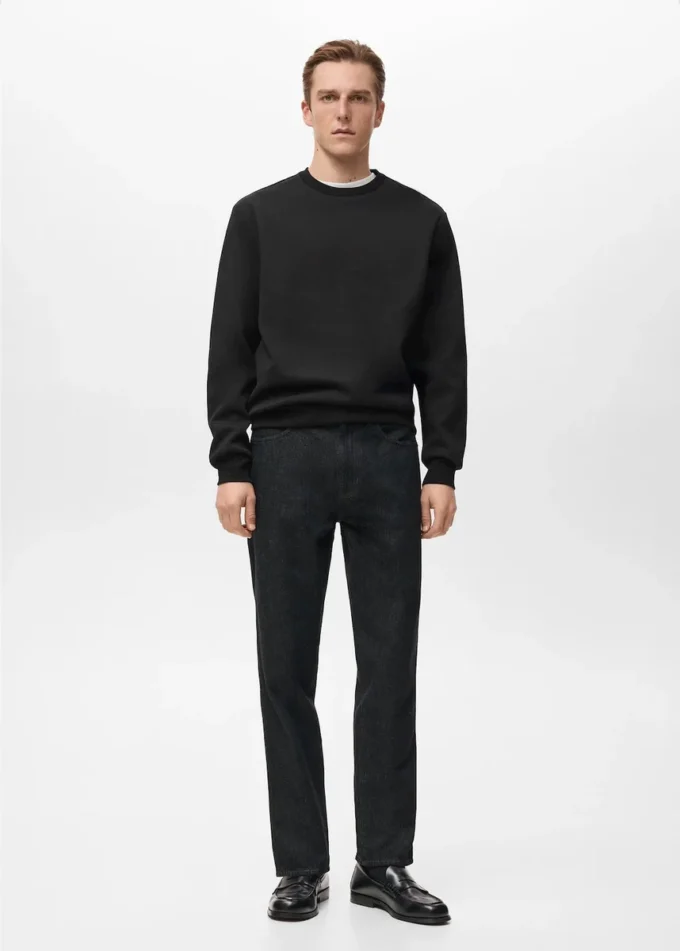 Regular-Fit-Sweatshirt aus Baumwolle