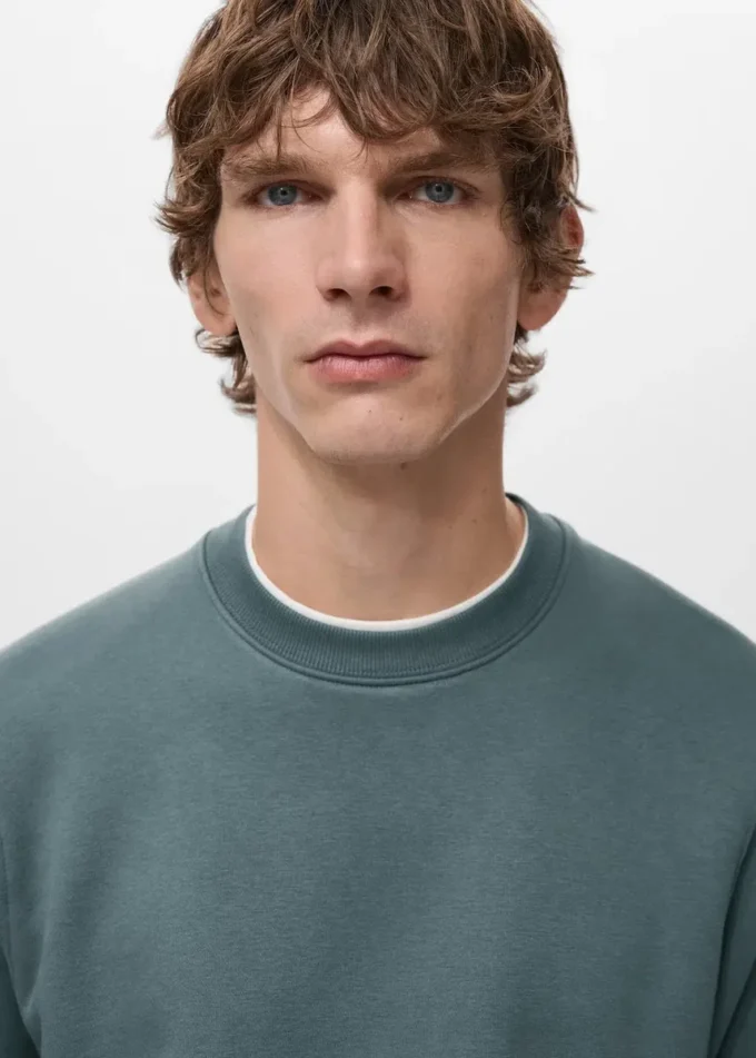 Regular-Fit-Sweatshirt aus Baumwolle