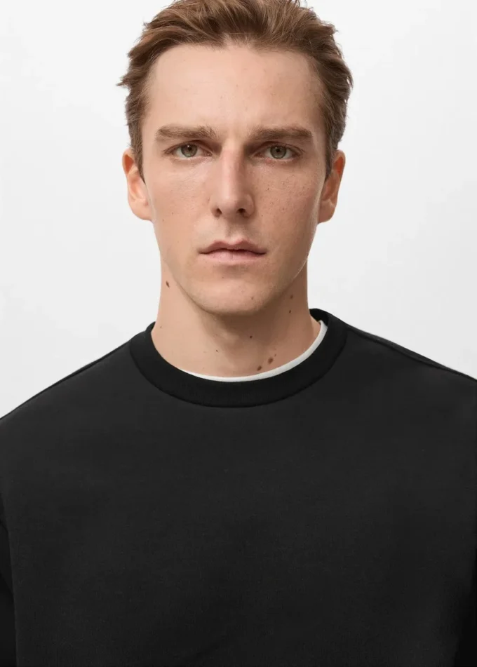 Regular-Fit-Sweatshirt aus Baumwolle