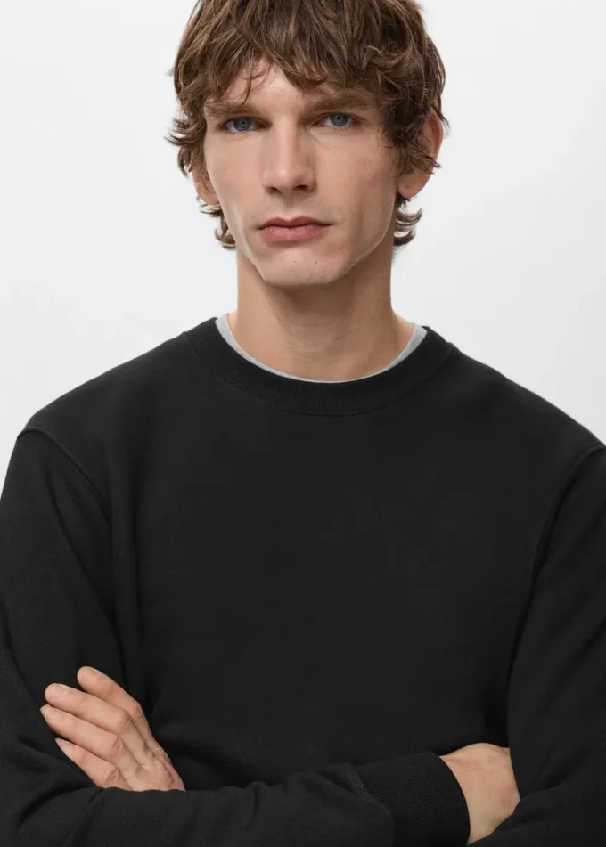 Regular-Fit-Sweatshirt aus Baumwolle