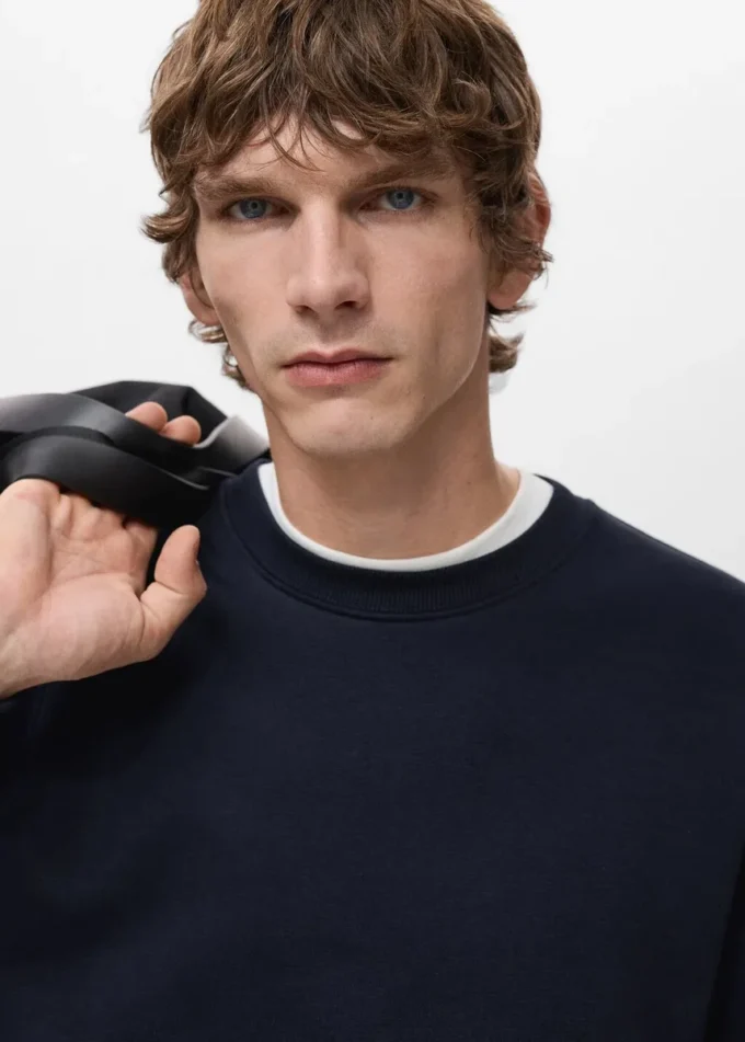 Regular-Fit-Sweatshirt aus Baumwolle