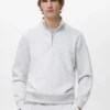 Regular-Fit-Sweatshirt aus Baumwolle mit Reißverschluss