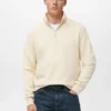 Regular-Fit-Sweatshirt aus Baumwolle mit Reißverschluss