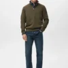 Regular-Fit-Sweatshirt aus Baumwolle mit Reißverschluss