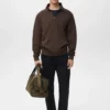 Regular-Fit-Sweatshirt aus Baumwolle mit Reißverschluss