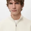 Regular-Fit-Sweatshirt aus Baumwolle mit Reißverschluss