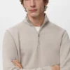 Regular-Fit-Sweatshirt aus Baumwolle mit Reißverschluss