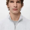 Regular-Fit-Sweatshirt aus Baumwolle mit Reißverschluss