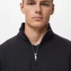 Regular-Fit-Sweatshirt aus Baumwolle mit Reißverschluss