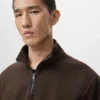 Regular-Fit-Sweatshirt aus Baumwolle mit Reißverschluss