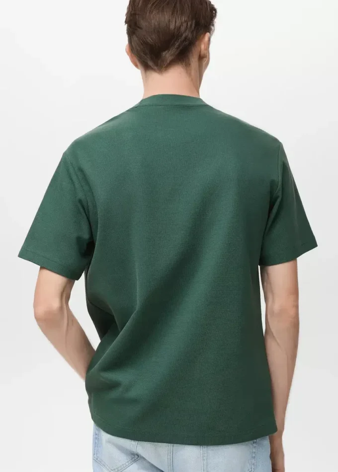Regular-Fit-T-Shirt mit Struktur