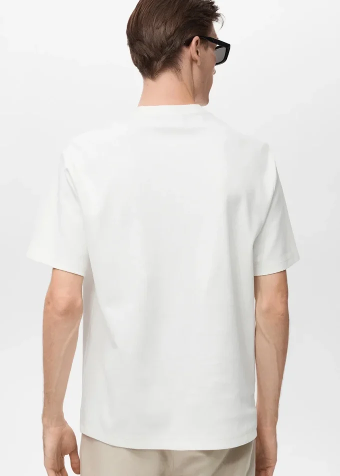 Regular-Fit-T-Shirt mit Struktur