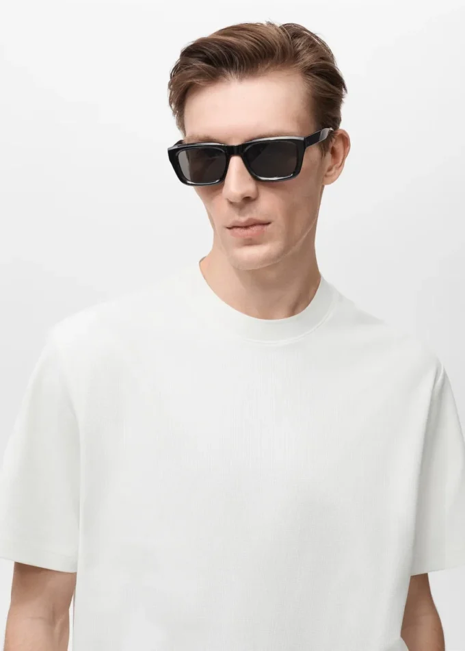Regular-Fit-T-Shirt mit Struktur