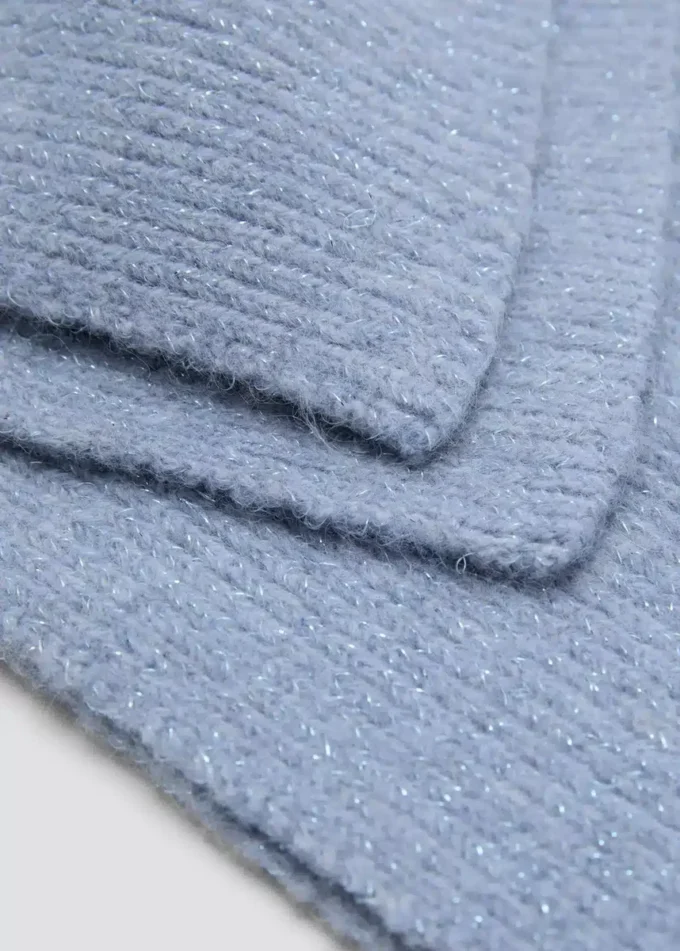 Rippstrick-Lurex-Schal Rippstrick-Lurex-Schal