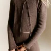 Rippstrick-Strickjacke