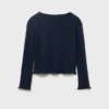 Rippstrick-Strickjacke