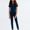 Rippstrick-T-Shirt aus Baumwolle Rippstrick-T-Shirt aus Baumwolle