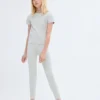 Rippstrick-T-Shirt aus Baumwolle Rippstrick-T-Shirt aus Baumwolle