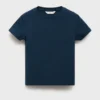 Rippstrick-T-Shirt aus Baumwolle Rippstrick-T-Shirt aus Baumwolle