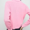 Rippstrickpullover mit Rollkragen Rippstrickpullover mit Rollkragen