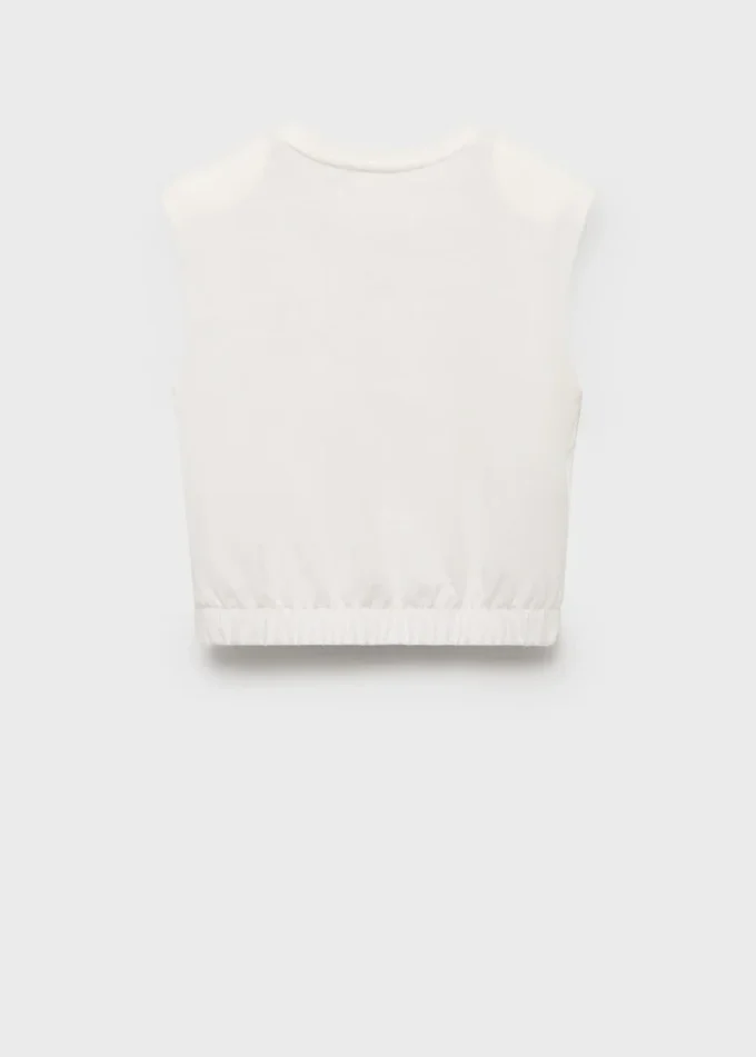 Ärmelloses T-Shirt mit Aufdruck