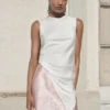Rock aus Satin mit Knittereffekt