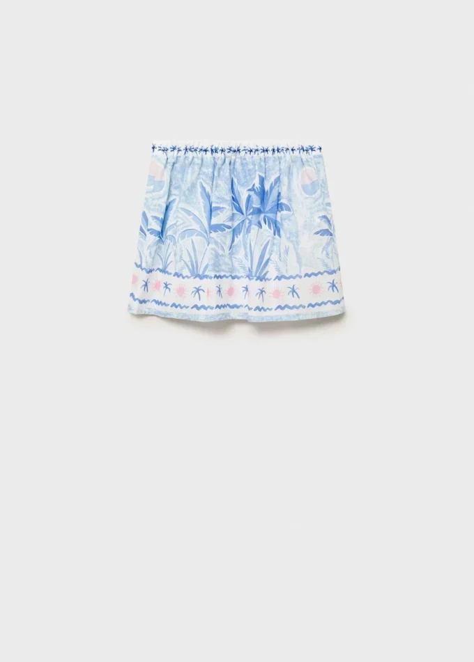 Rock mit Palmenprint