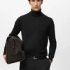 Rollkragenpullover aus 100 % Merinowolle