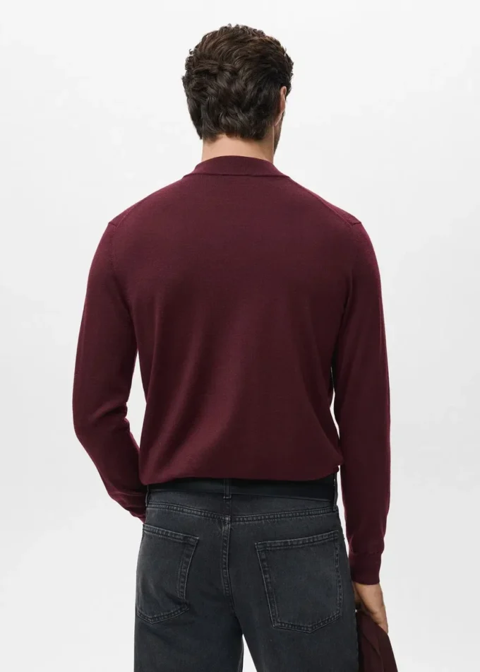 Rollkragenpullover aus 100 % Merinowolle