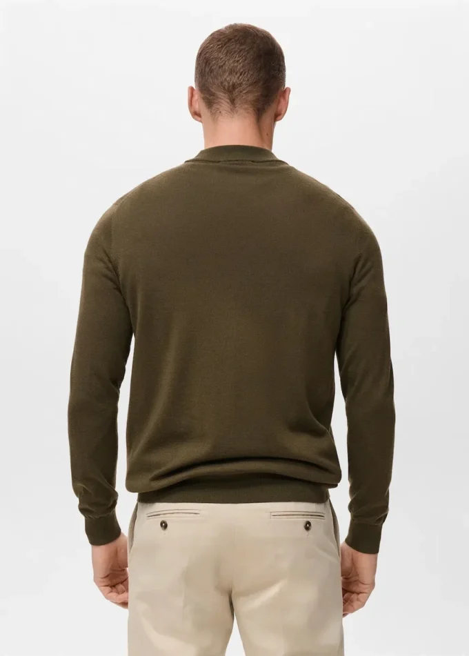 Rollkragenpullover aus 100 % Merinowolle