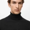 Rollkragenpullover aus 100 % Merinowolle