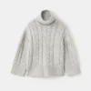 Rollkragenpullover aus Lurex