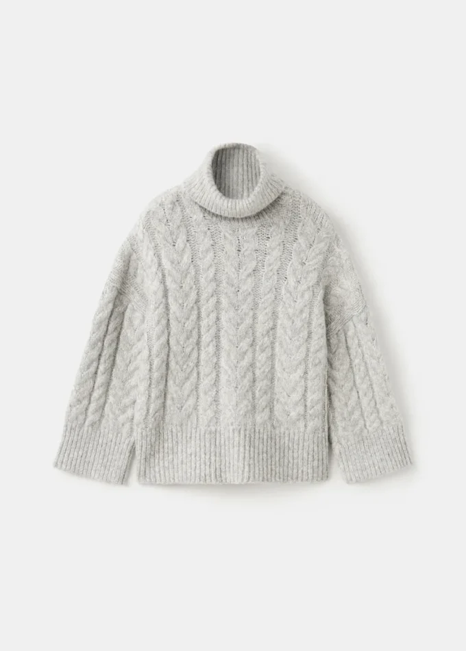 Rollkragenpullover aus Lurex