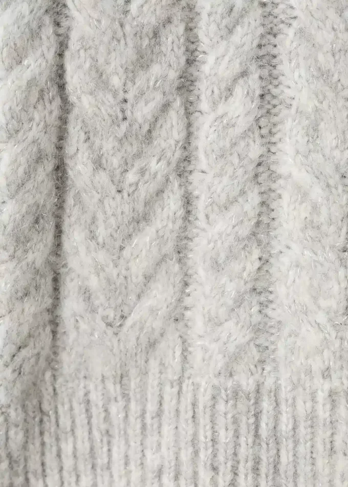 Rollkragenpullover aus Lurex