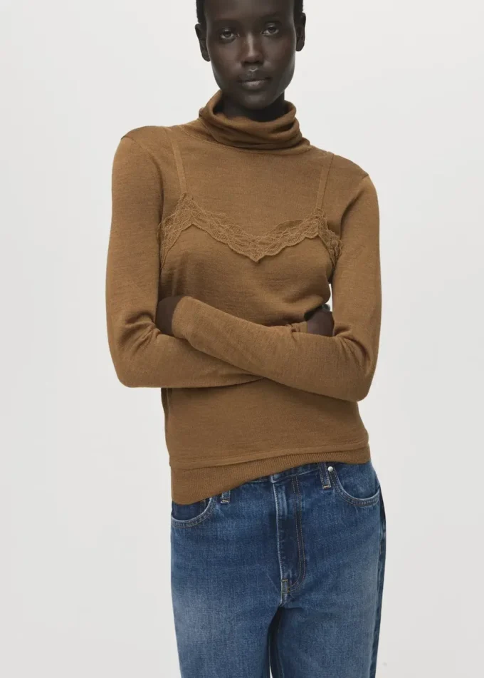 Rollkragenpullover aus Wollmischung Rollkragenpullover aus Wollmischung
