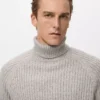 Rollkragenpullover aus Wollmischung