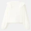 Rüschenbluse aus Lurex Rüschenbluse aus Lurex